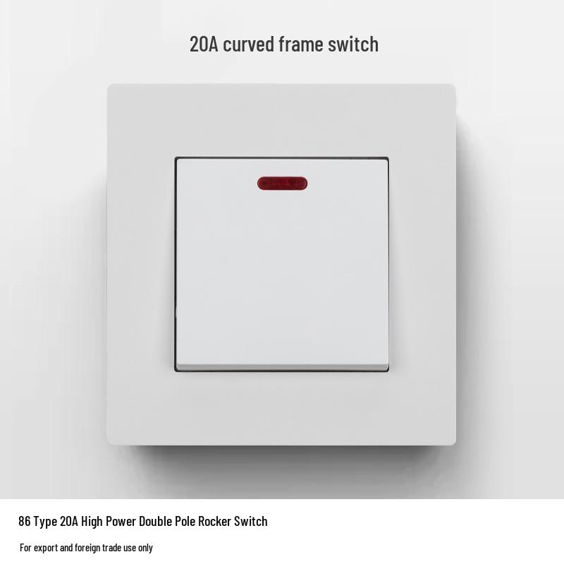 220V Single-Phase Rocker Switch Panel for High-Power Air Conditioners and Water Heaters