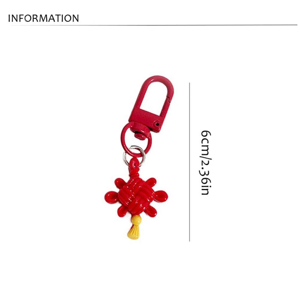 Firecracker Chinese Knot Pendant Lucky Bag Red Lantern Keyring  Birthday Gift