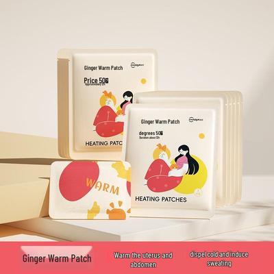 Zencefilli Kendi Kendine Isınan Sıcak Yamalar: Adet Dönemi ve Vücut Isıtma İçin Pelin Sıcak Kompres