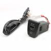 Car Charger TYPE-C PD QC3.0 USB Dual Socket Phone Charger Interface Adapter For Toyota RAV4 Rav4 XA50 2019 2020