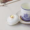 Yongfengyuan Mr. Porcelain 'Si Hai Sheng Ping' Lidded Ceramic Cup Set