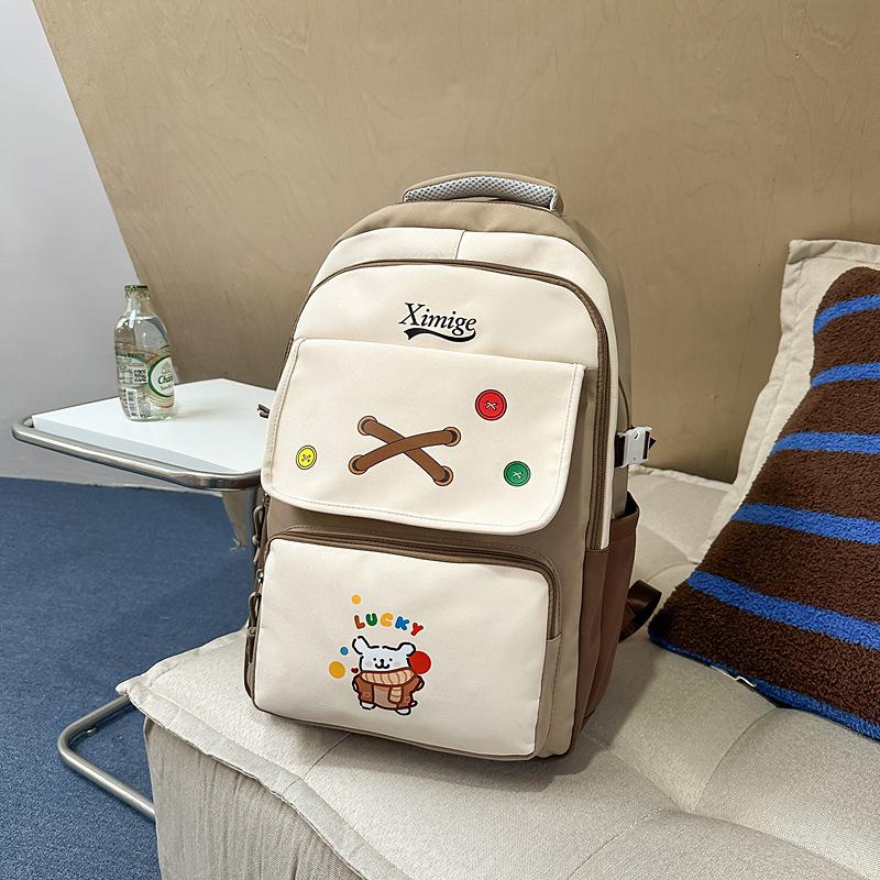 

Школьный рюкзак новый женский в стиле колледжа для учеников начальной и средней школы 3-6 милый милый милый мультяшный рюкзак