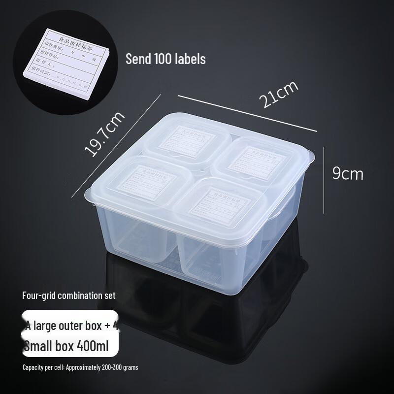 Food Sample Retention Containers for Canteens & Schools