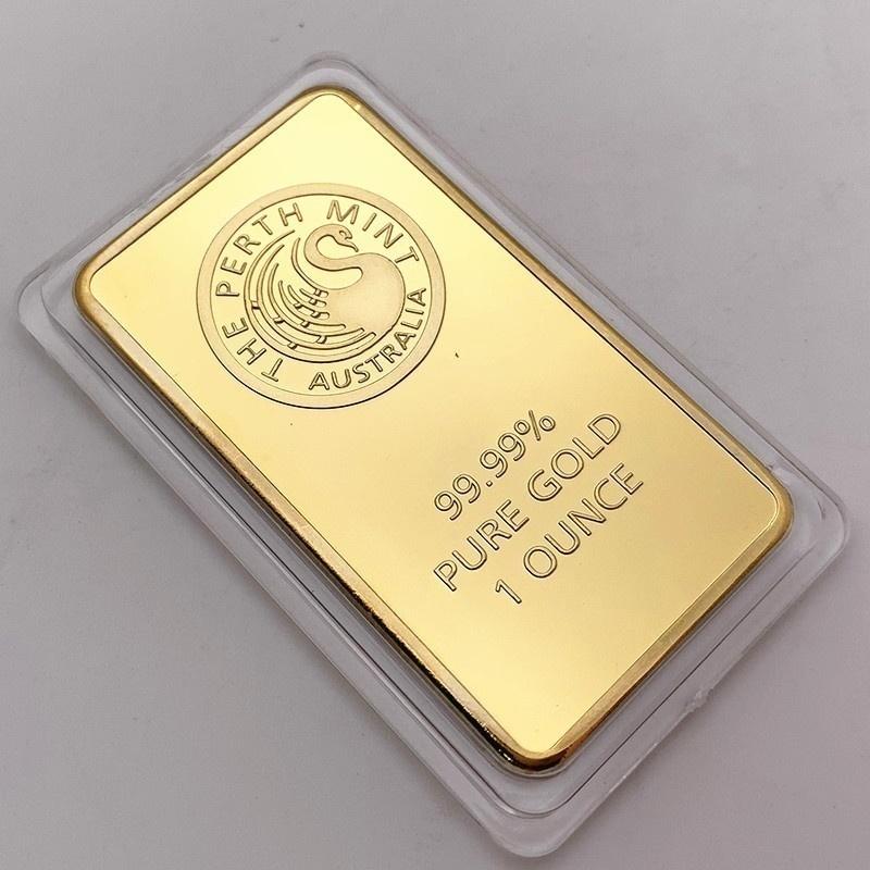 New Composite Belt Pure Gold 999.9 Replica Commemorative Coins Collection Mint Green 30g Gold Bars