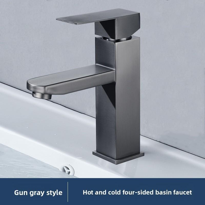 Stainless Steel Bathroom Sink Faucet For Home Use