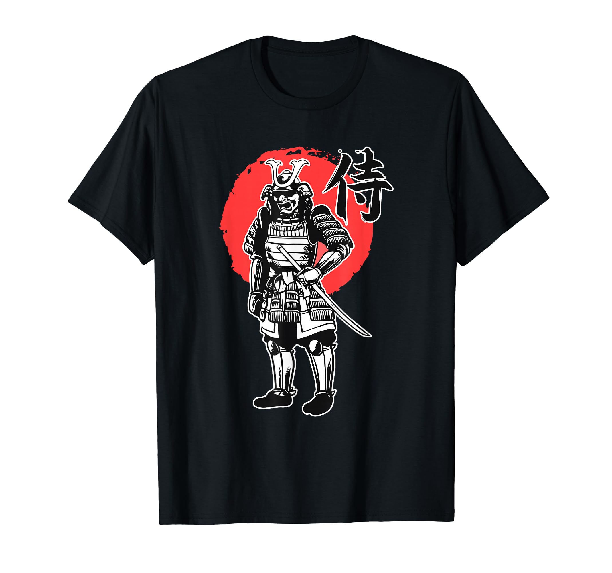 Samurai Sword and Warrior from Japan Armor T-Shirt