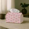 1pc, 2D Flat Printing, Adorable Easy Tissue Box Holder - Pink Bow Design, Party Tissue Box, Versatile for Kitchen And Dining, Coffee Table, And Dining