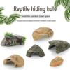 Turtle Climbing and Hiding Platform: Resin Sunbathing Decoration for Aquariums and Terrariums.