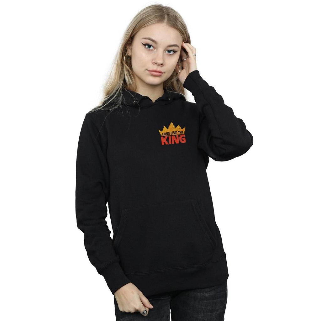 Disney Womens/Ladies The Lion King Movie Long Live Breast Print Hoodie