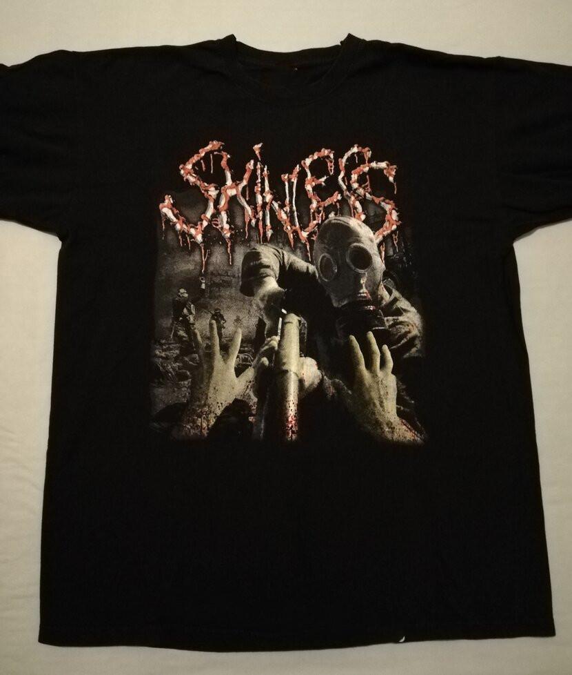 Skinless Band Gift For Fans Black T-Shirt Cotton All Size 7D1880 S