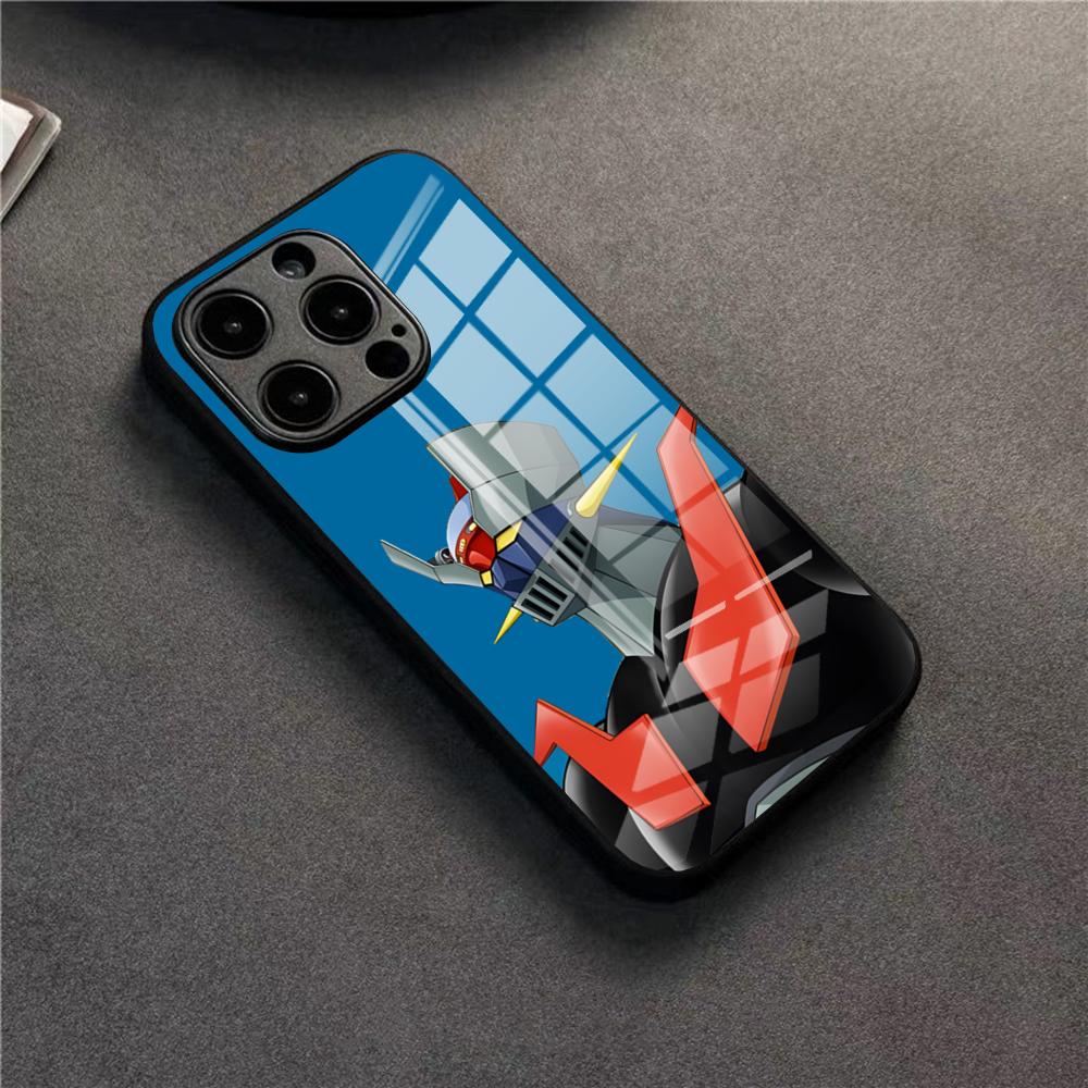 UFO Robot Goldorak Phone Case For 17 Pro Max IPhone 16 Pro 14 12 11 13 Mini X XR XS 15 Plus SE Glass Cover