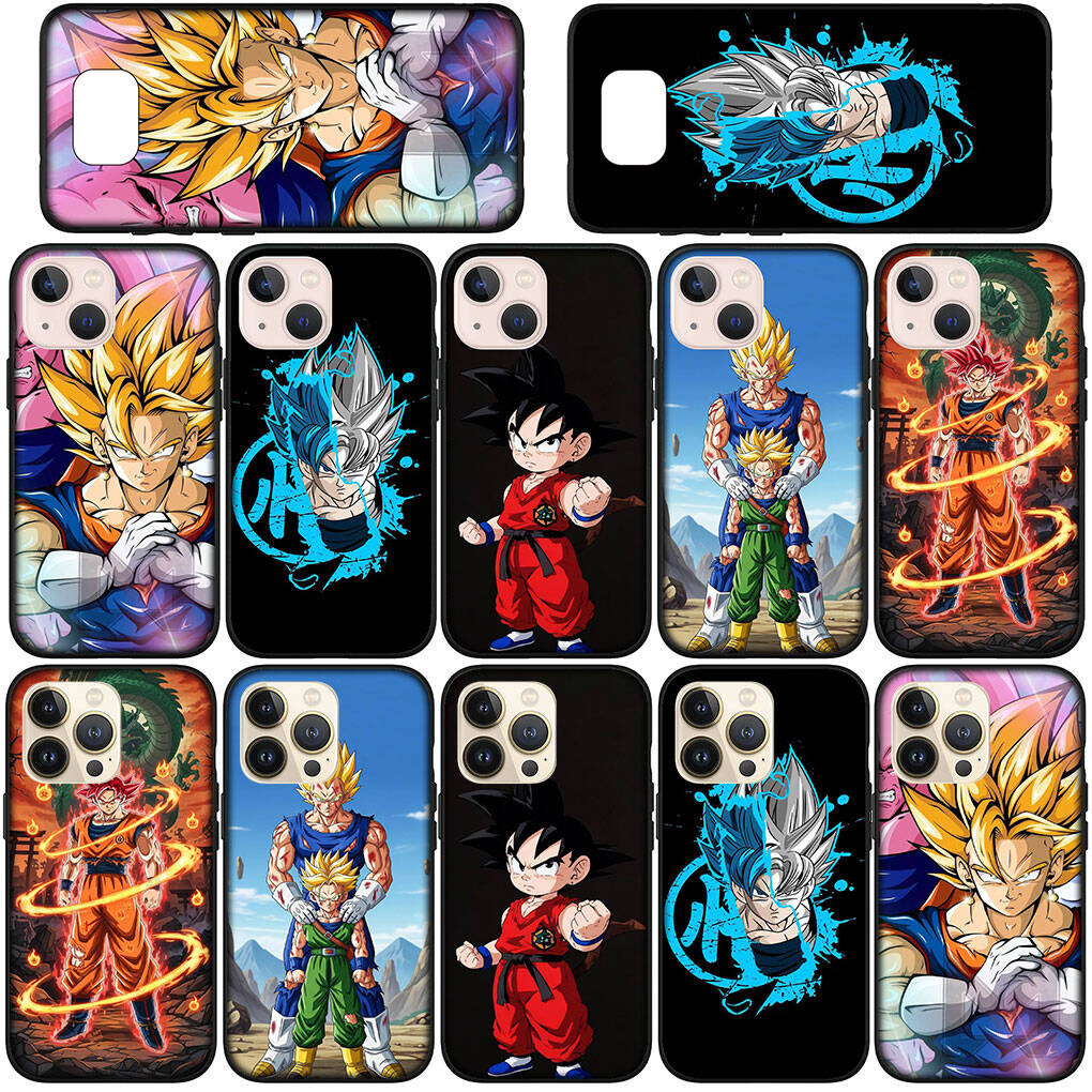 Phone Case for iPhone 17 15 16 Plus Redmi Note 14 12 11 13 Pro Max Huawei P30 P20 Lite OPPO A60 A40 A80 A54 Son Gokus Comics Dragon Vegeta Ball Cover