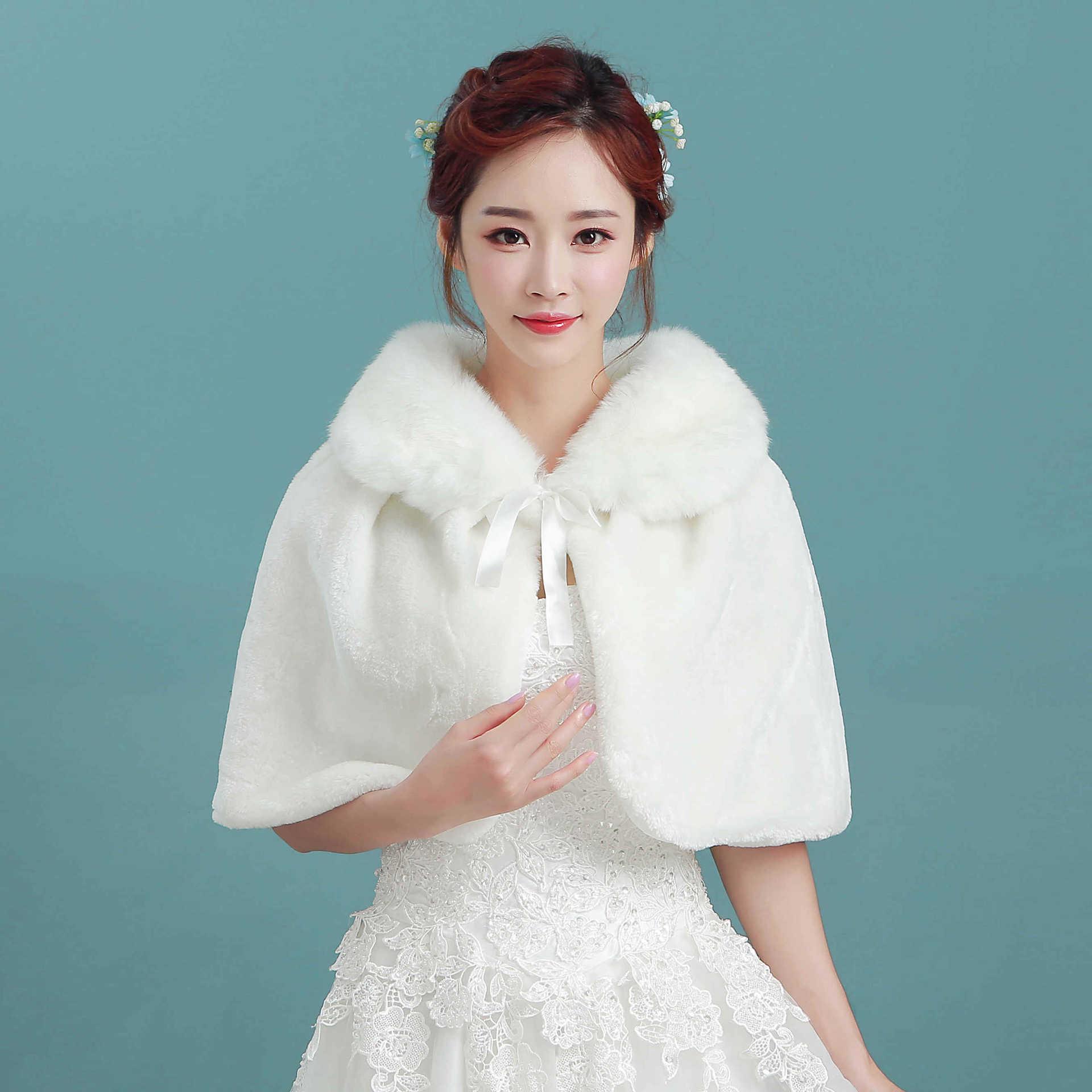 

Bridal Wool Knit Shawl and Cheongsam Cape - Warm, Solid Color for Autumn/Winter Weddings. One Size