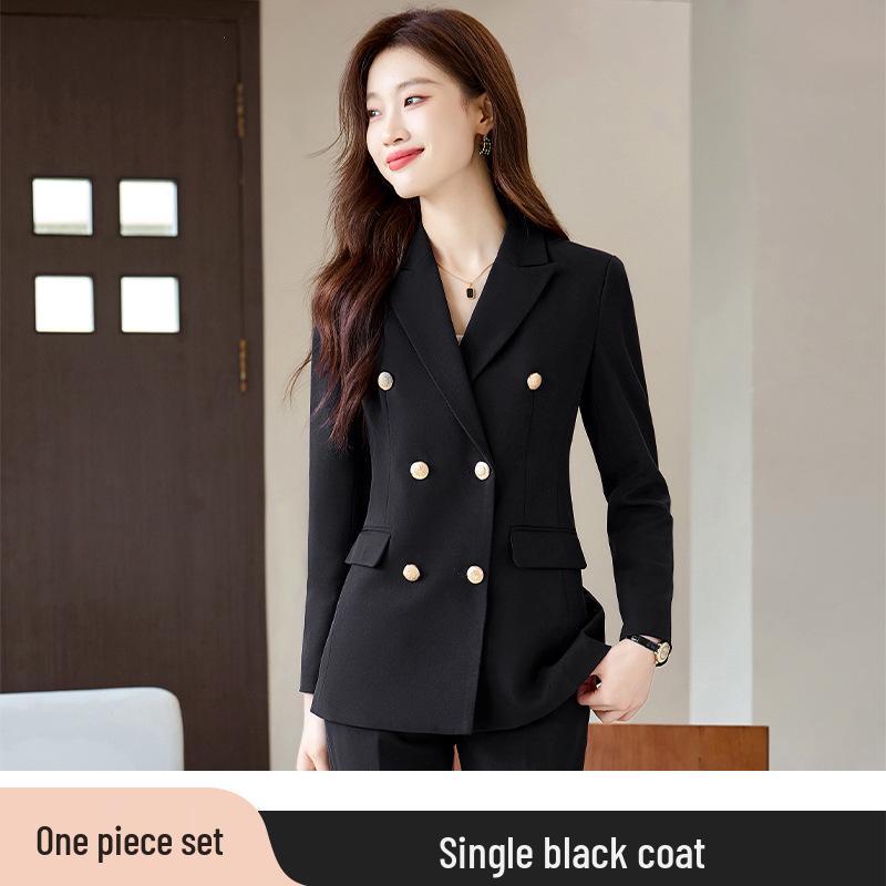 

Женский высококлассный профессиональный пиджак для весны/осени - Модный менеджерская рабочая одежда и формальный набор для собеседования 3XL