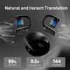 Translation Earbuds 144 Languages Ai Translator Earphones 3 in 1 Wireless Bluetooth Headphones Translator Device for iOS Android Bluetooth 5.4 Headset