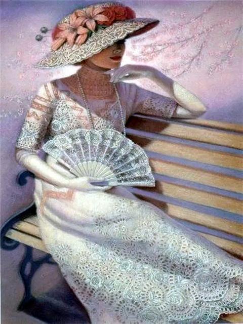 Tam Yuvarlak/Kare Matkap Elmas Nakış Şapka Kadın Mozaik El Yapımı Hediye Elmas Boyama Portre Mozaik İğne Ev Dekor