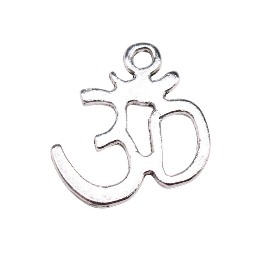 Om Lotus Charms Sports Pendants For Spiritual Yoga Themed Jewelry