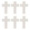 36Pcs Versatile Use Lightweight Wood Cross Smooth Durable Wood Pieces Craft Ornaments Art Painting