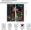 Vintage Rustic Mushroom Frog Blackout Curtains Watercolor Aesthetic Spring Forest Florals Animal Frogs Printed Perforated Curtai