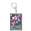 Anime Acrylic Keychain for Diancie Gardevoir Leafeon Milotic Eevee Evolutions Team Rocket Card Key Ring Self-Made Bag Pendant