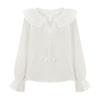 TVIEW Ruffle Collar Puff Blouse_V6A-Cbl011