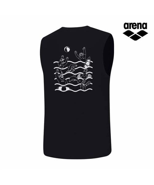 Alena Arena X Jeon Hwang-Il Unisex Sleeveless Rash Guard A6Bc1Rr94Blk