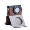 Digital Camera Protective Case PU Leather Camera Storage Bag with Removable Shoulder Strap