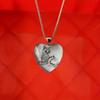 Cute Cat Pattern Heart-shaped Pendant Necklace, Cute Animal Jewelry, Birthday Party Graduation Gift Christmas Halloween Gift For Girls