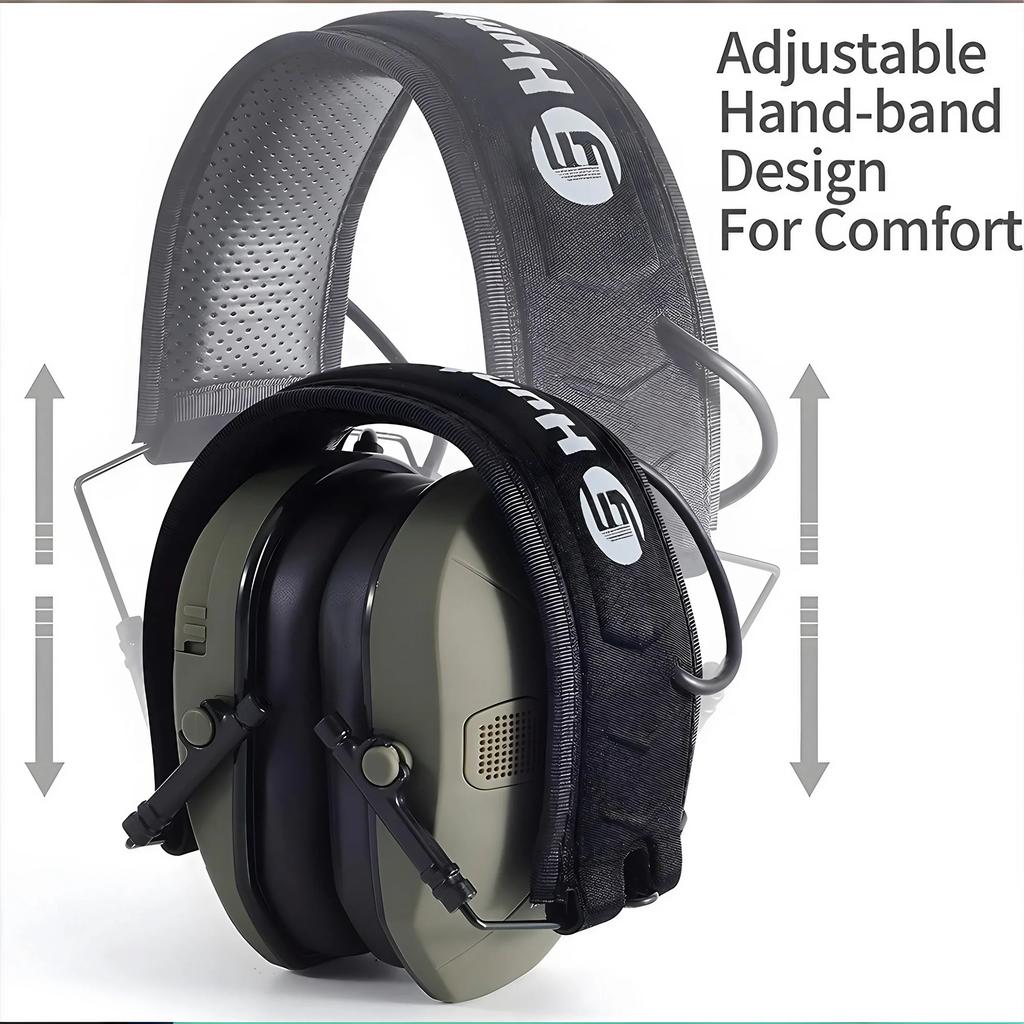 Foldable Tactical Electronic Shooting Earmuffs Noise Canceling Headphones Amplified Hearing Protection Headphones
