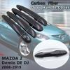 8Pcs Carbon Fiber W/ Keyless Door Handle Cover Trim For Mazda 2 3 6 CX3 CX5 CX9