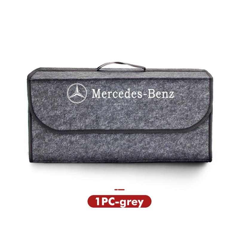 Car Trunk Storage Box Felt Stowing Bag Organizer Tool Auto Interior Accessories For Benz CLS SLK Sport ML C200 C260 C300 W205