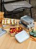 Stainless Steel Square Lunch Box Sealed Insulation Bento Box Lunch Box Canteen Large Capacity Compartment Lunch Box