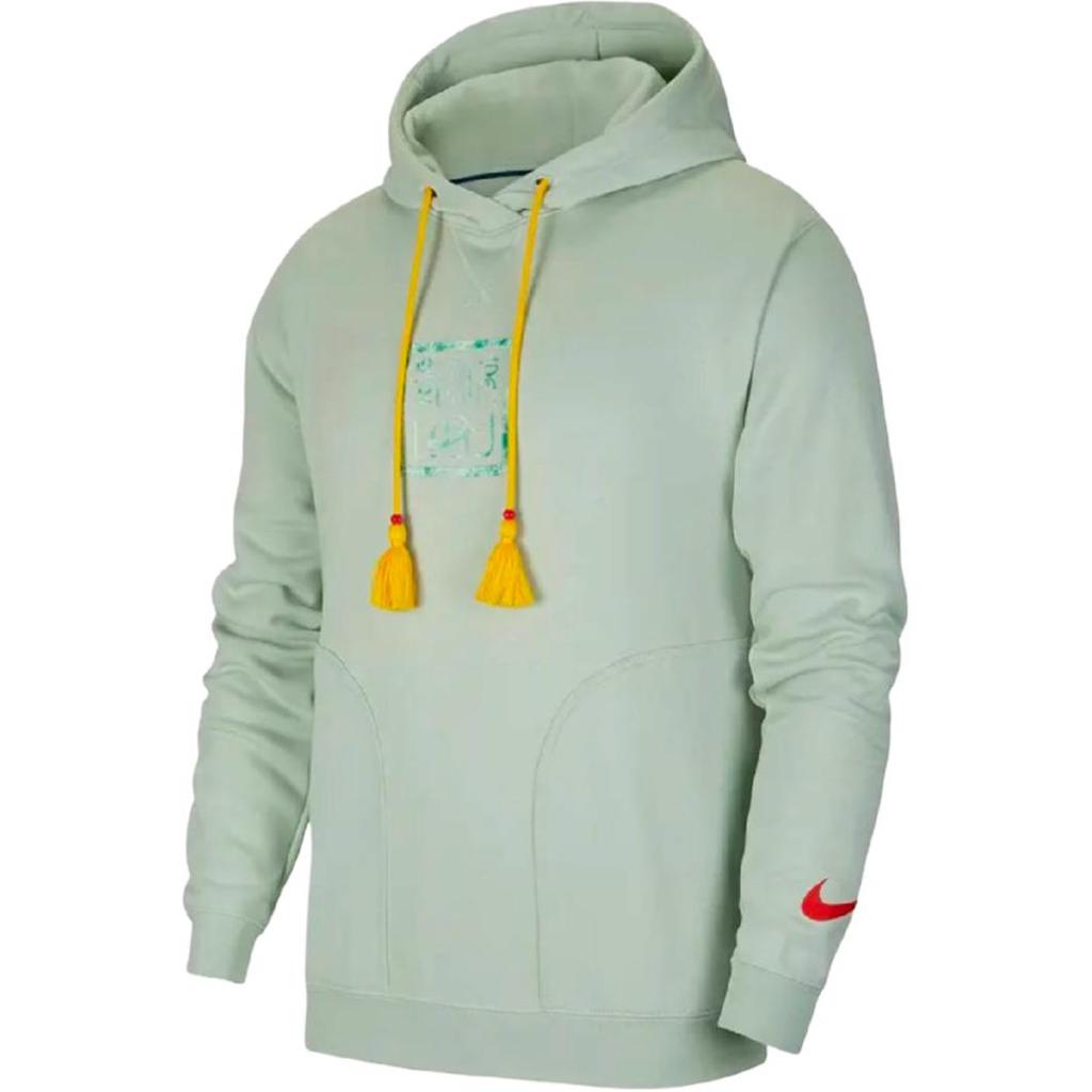 Nike Lebron Logo Print Casual Sport Pullover Hoodie Men Tops Frost Pale-Grass-Green DC9998-330