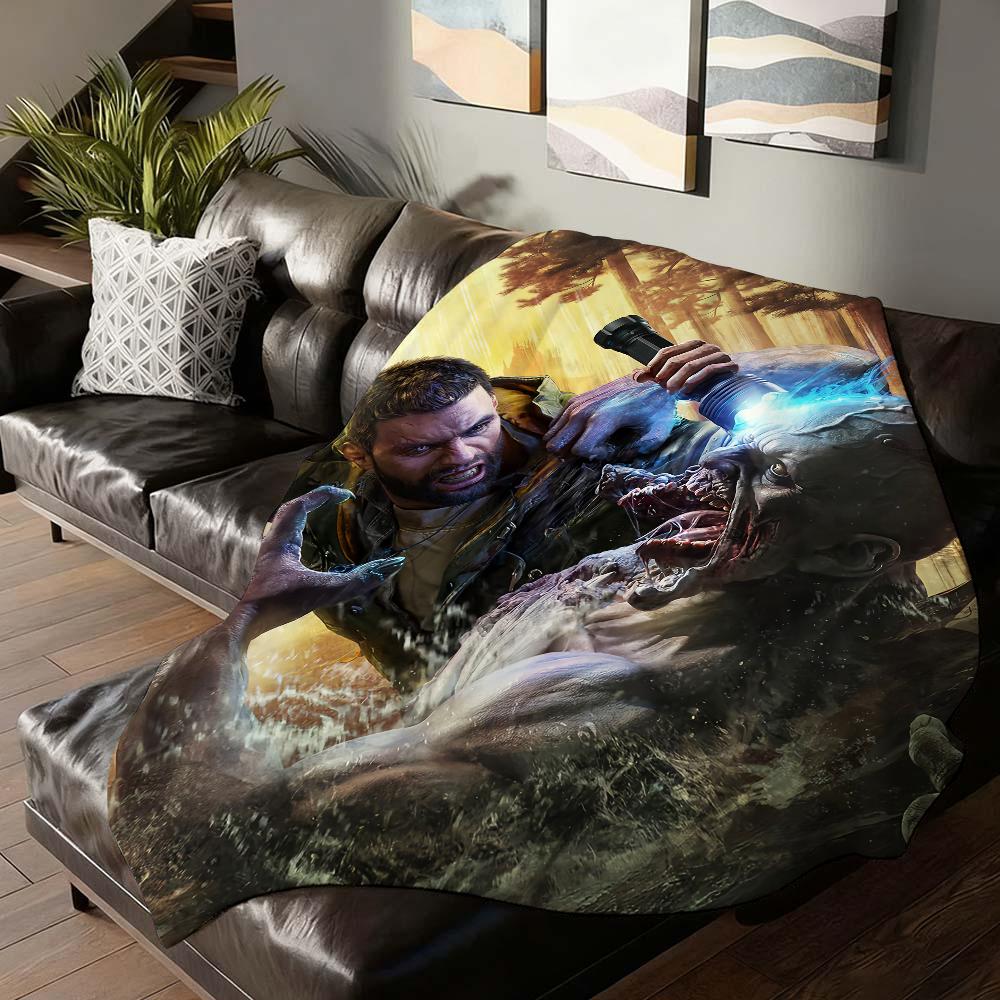Game Dying Light The Beast Blanket Soft and Skin Friendly For Couch Bed Napping Bedspread All Seasons Comforter