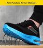 Sommer atmungsaktive Mesh-Sicherheitsschuhe durchstichsichere Sicherheits-Sneaker Stahlkappe Arbeitsstiefel Bauarbeitsschuhe für Mann Frau