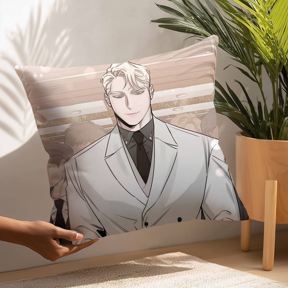 BL M-manhwa Anime Pillow Case Plush Fabric Soft Pillowcase Double Sided Print Cushion Cover Household Gifts