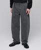 Musinsa Standard Belted Semi-Balloon Denim Pants [Gray]
