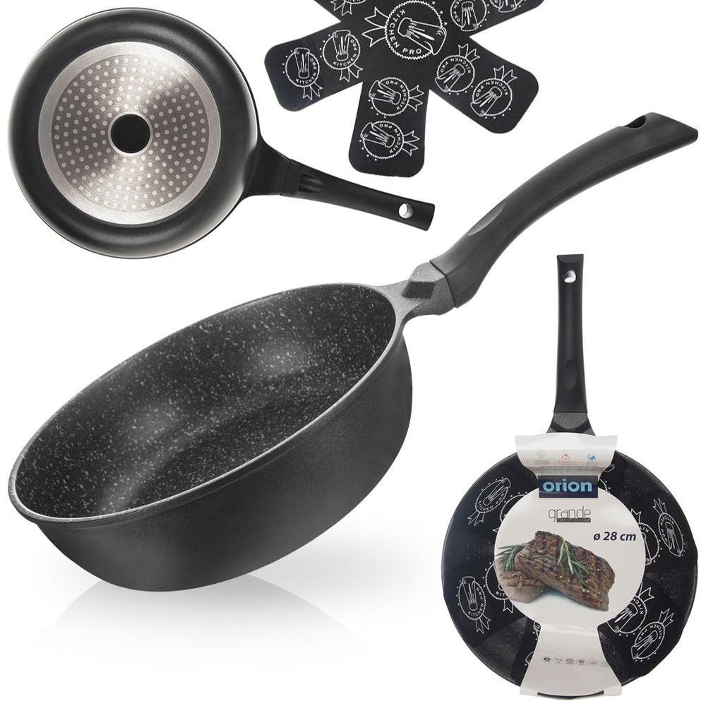 Deep, high granite frying pan GRANDE 28 cm