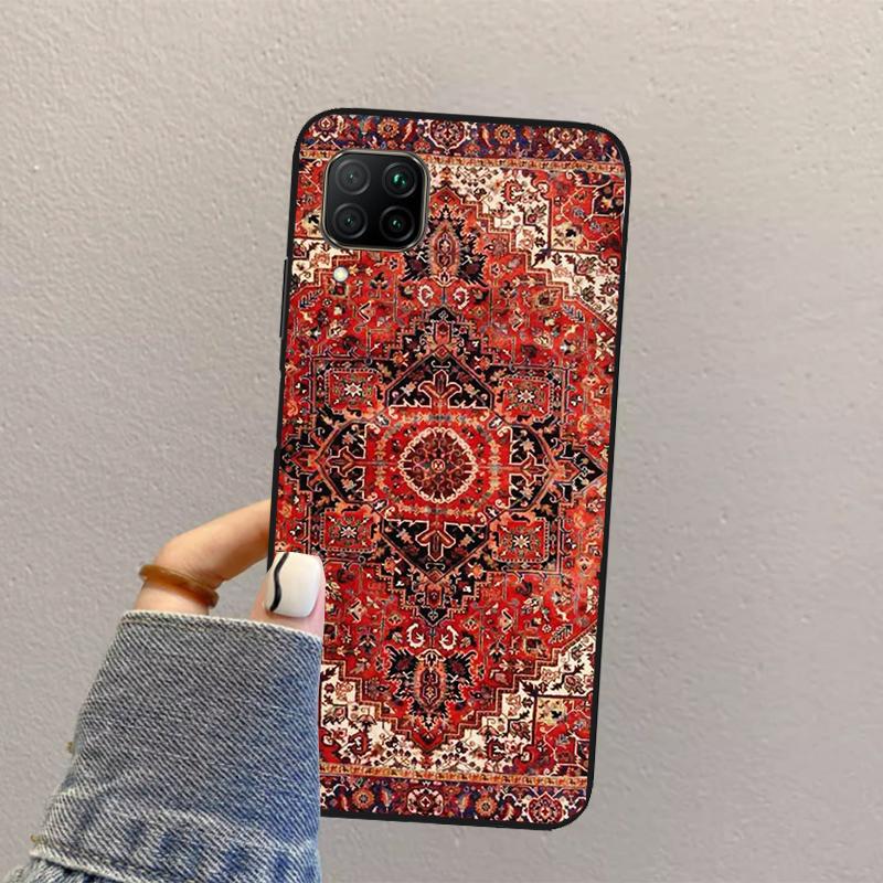 Persian rug art For Huawei Nova 10 9 SE 8i 11i 12i 12s Y60 Y61 Y70 Y90 Y72 Y73 Y91 P60 Pro P40 P30 Lite Case