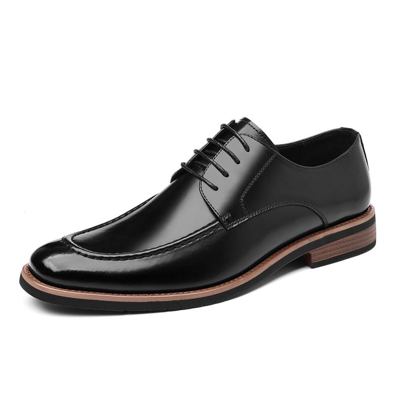 New Fashion Mens Solid-Color Oxford Shoes Business Formal Shoes Comfortable Casual Shoes Dress Party Derby Footwear Man Sneakers