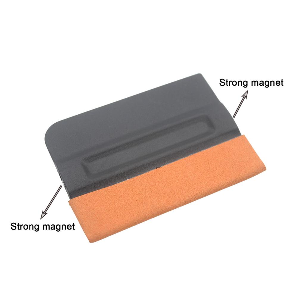 Automotive Vinyl Wraps ABS Car Window Squeegee Squeegee For Vinyl Magnetic Felt Edge Squeegee For Mirror Windshield Automotive B