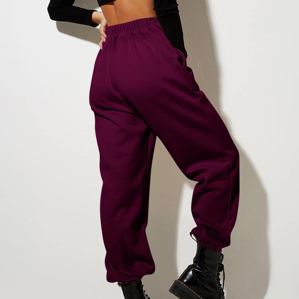 Damenmode Sport Farbe Tasche Lässig Jogginghose Hose