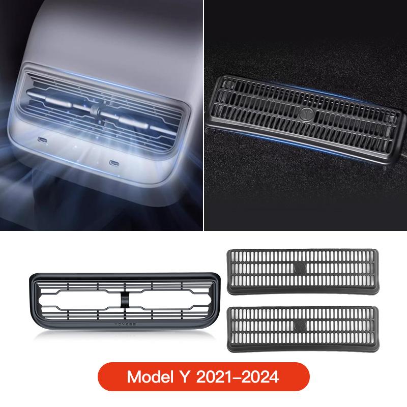 YZ For Tesla Model 3 Y Highland Juniper 2025 Under Seat Rear Air Vent Protect Cover Anti-block Backseat Outlet Grille Protection