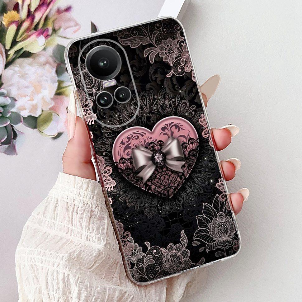 For OPPO Reno10 5G Case CPH2531 Luxury Cat Cartoon Cover Clear Silicone Soft TPU Phone Case For OPPO Reno 10 Reno10 Back Covers