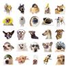 50pcs Cute Dog Emoji Stickers for Pets & Cars - Fun Graffiti Style