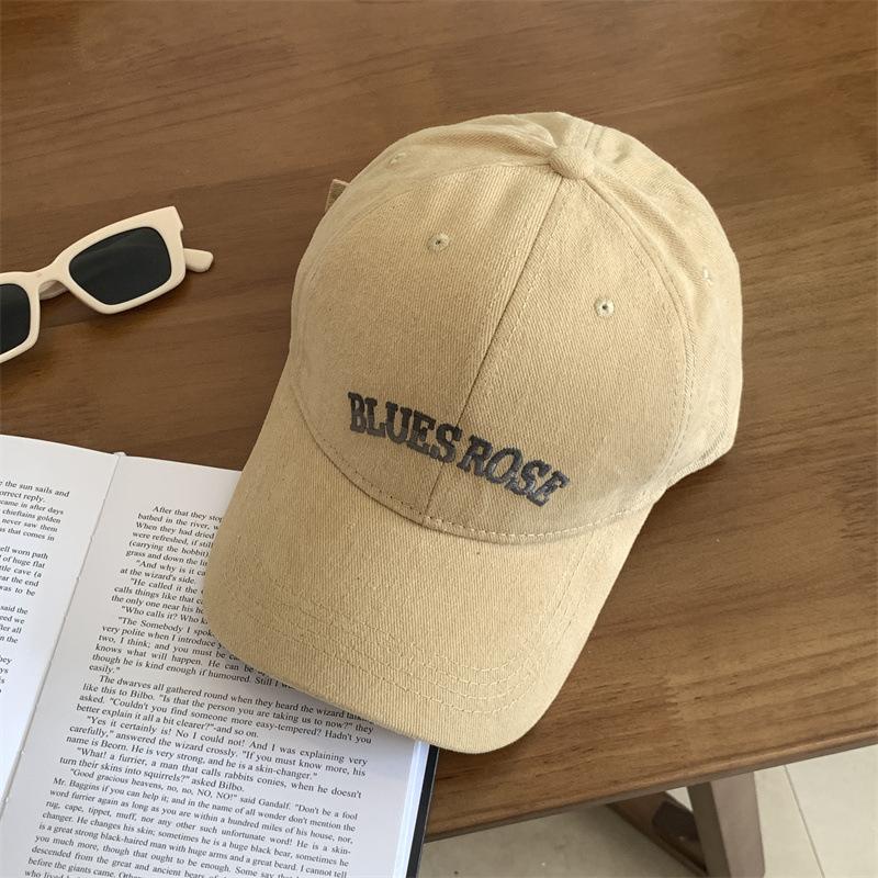

Hard top baseball cap women s summer new wide-brimmed big head circumference showing face small peaked cap sunshade sunscreen hat Adjustable