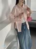 Korean Style Light Salt Washed Cotton Oversized Jacket Shirt for Women - New 26 Spring/Autumn Collection