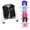 Bambine Ragazze Anime Cartone Animato Cantante POP Super Star Rumi Zoey Mira Stampato Casual Maniche Lunghe Giacca da Baseball Cappotto