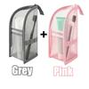 New Portable Standing Mesh Toiletry Bag Waterproof Travel Foldable Toothbrush Cosmetic Organizer Bedroom Bathroom Storage Pouch