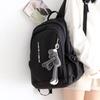 Schoolbag Customized Large Capacity School Bag Women's Lightweight Solid Color Fashion Versatile Junior High School Student Travel Backpack Men